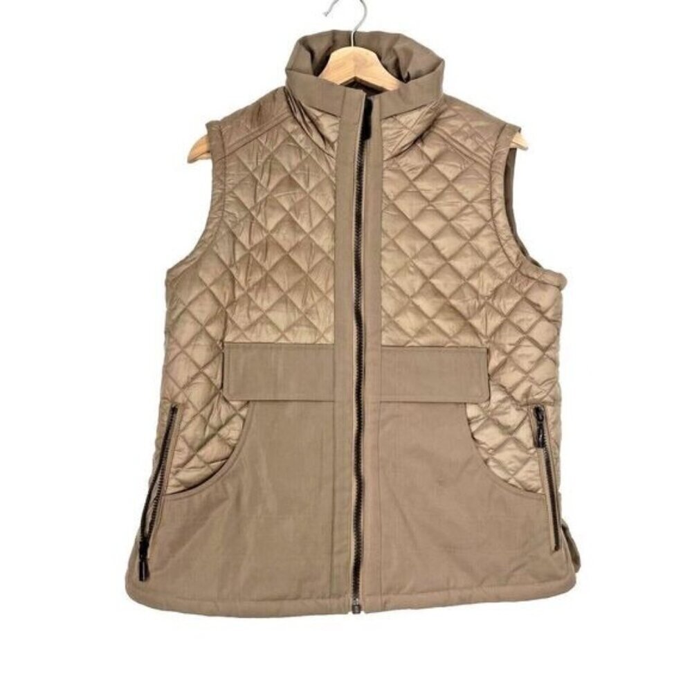 Martha Stewart vest cream jacket cozy womens casual classic pockets size M